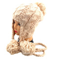 Ladies Chunky Hand Knit Hat with Earflap Pattern